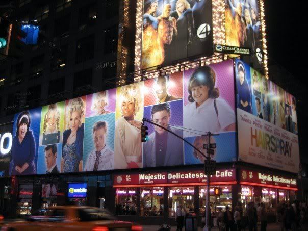 Hairspray Billboard in NYC another angle