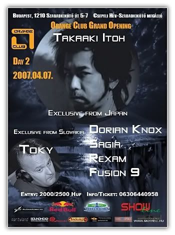 Takaaki Itoh @ Orange Club (Budapest, Hungary) 07 04 2007