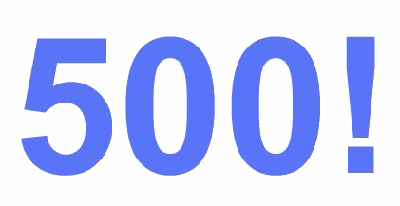 500th Blog Post