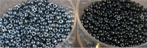 Black and Gunmetal Seed Beads