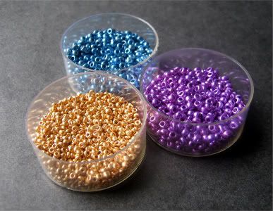 Assorted Galvanized Seed Beads