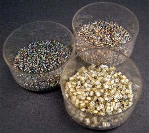 Gold and Cream Beads