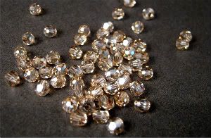 Swarovski Crystal Golden Shadow Beads