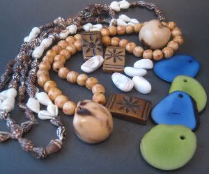 Natural Beads - Shell, Wood, Bone, Nuts, Tagua