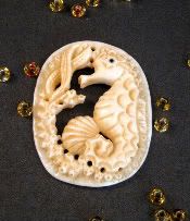 Hand Carved Seahorse Pendant