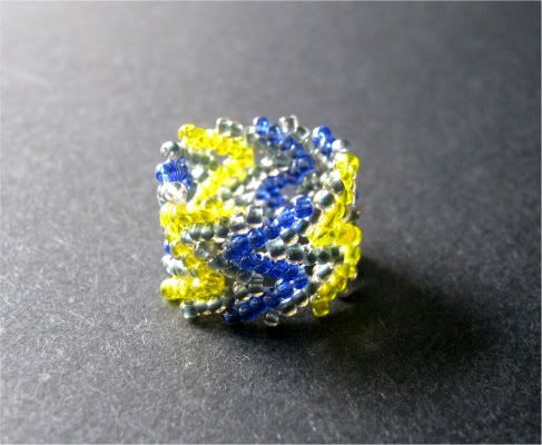 Thunder Storm Zig-Zag Ring