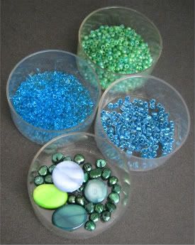 Blue and Green Ocean Beads