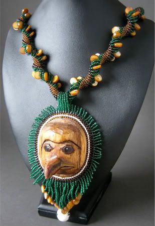 West Coast Woman Beadwork Necklace