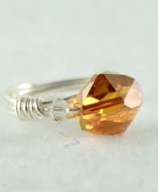 Crystal Copper Cosmic RIng - Una Tia Especial