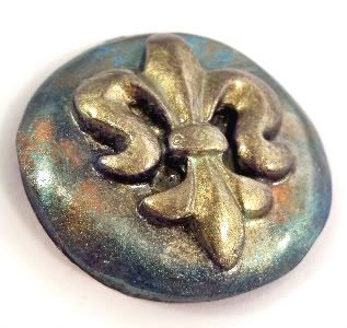 Fleur De Lis Cabochon by Rachele L. Dagley