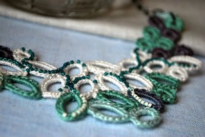 Melia Crochet Bib Necklace by Lavender Field