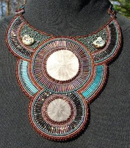 Colors of the Coast Bib Necklace - Owl and Oak Creations