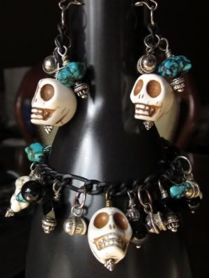 Dia De Los Muertos Bracelet and Earring Set by 123 Little Indians