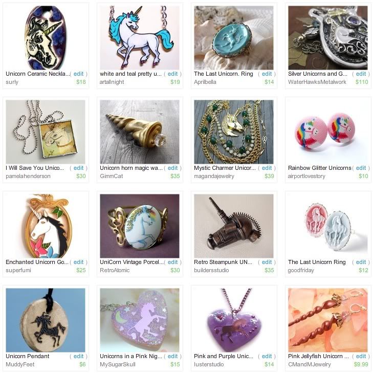 Etsy Picks: Unique Unicorn Jewelry