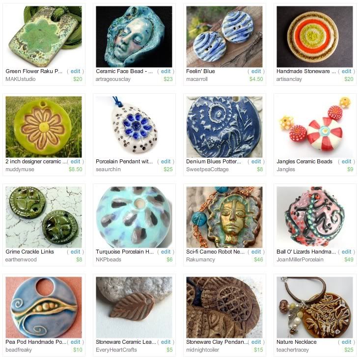 Etsy Picks: Ceramic and Porcelain Beads