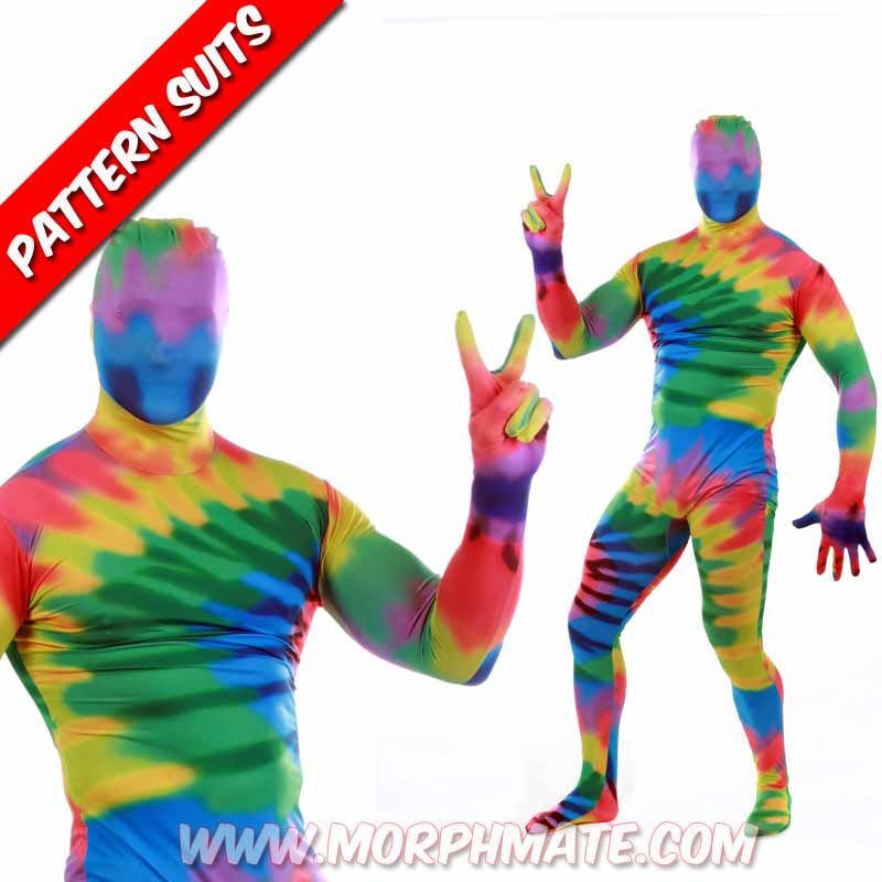 Morphsuit Tie Dye Genuine Costume All Sizes Tie Dye Morphsuits Tie Dye