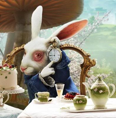 Алиса в страен чудес - Белый кролик с часами