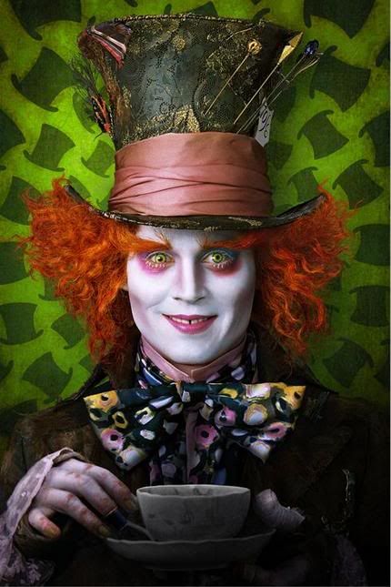 Johnny Depp as Mad Hatter in Alice in Wonderland