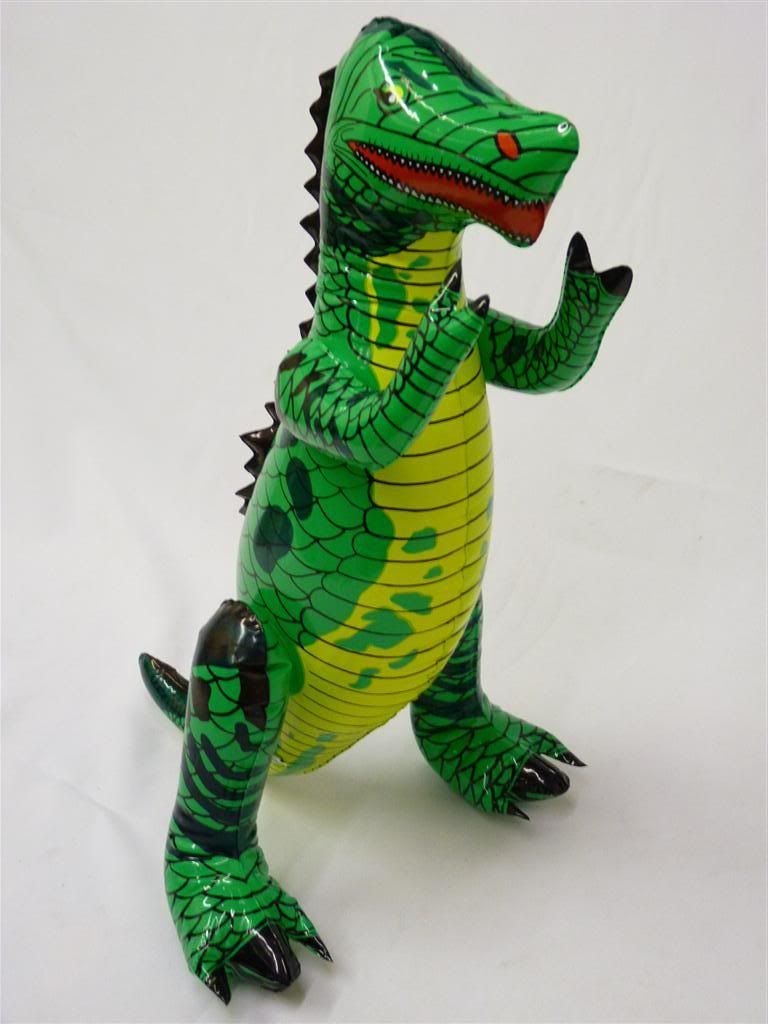 Large 21 Inch Inflatable Blow Up T Rex Dinosaur Party Toy