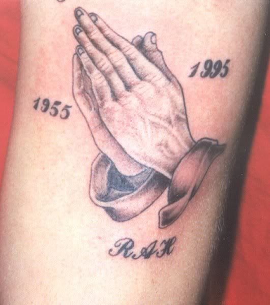 praying hands tattoo Image