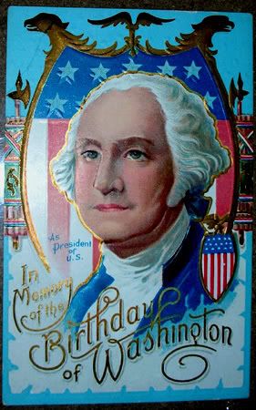 George Washington Birthday Postcard