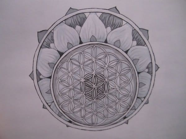 A good friend of mine wanted the flower of life symbol as a tattoo and me to