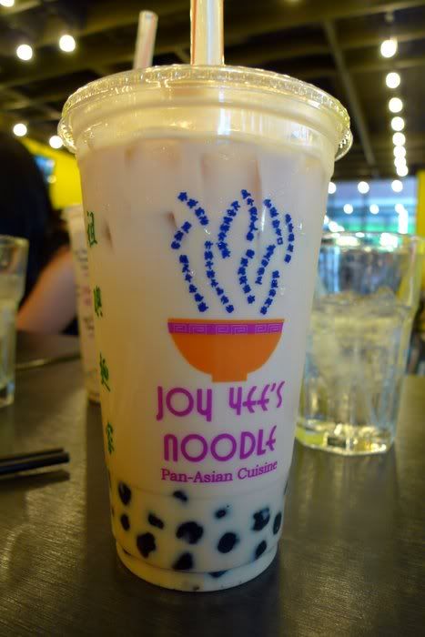 Milk Bubble Tea at Joy Yee's Noodles