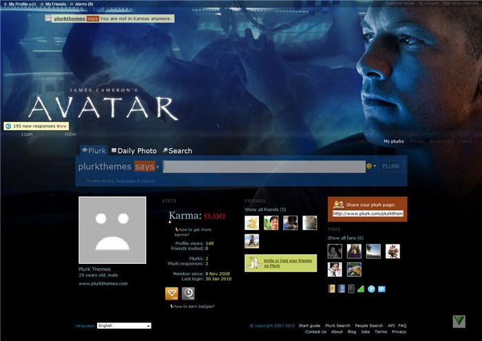 Avatar Theme for Plurk