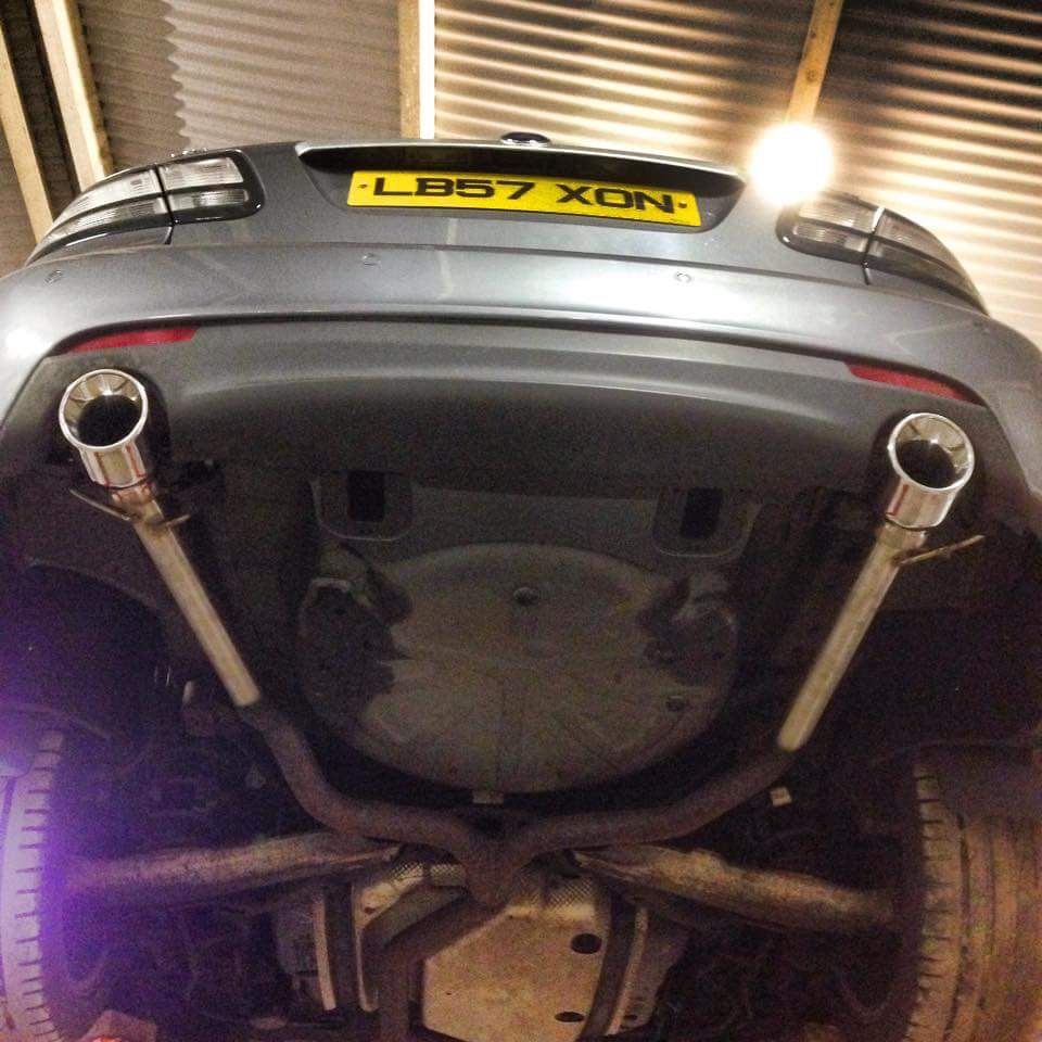 Saab 93 Aero TTiD exhaust tailpipe replacement