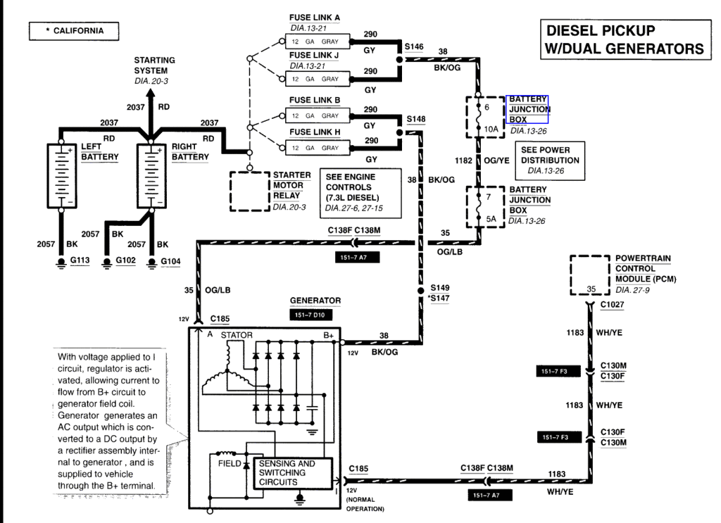 1996 Ford Alternator Wiring Diagram