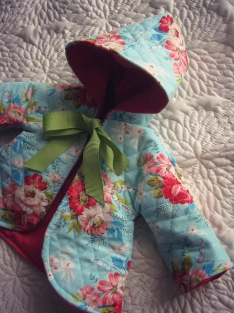 20" Dolly Quilted Floral Coat