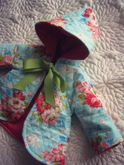 16"- 20" Dolly Quilted Floral Coat