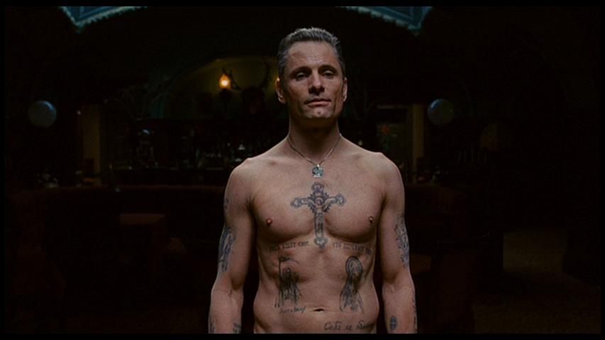 Tattoos are a big thing in the film (and in the Russian mafia, apparently).