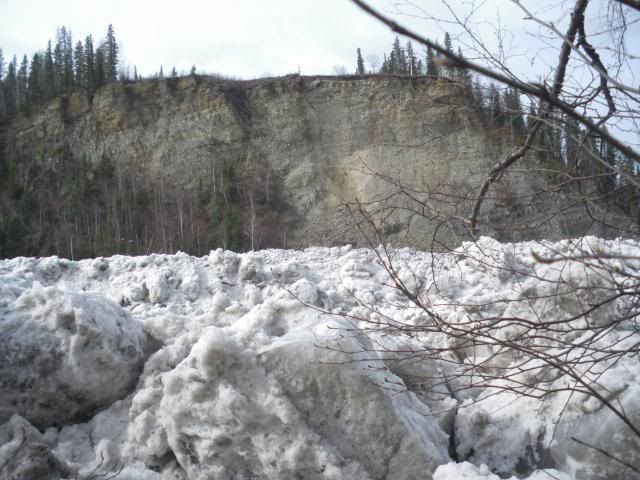 River full of ice