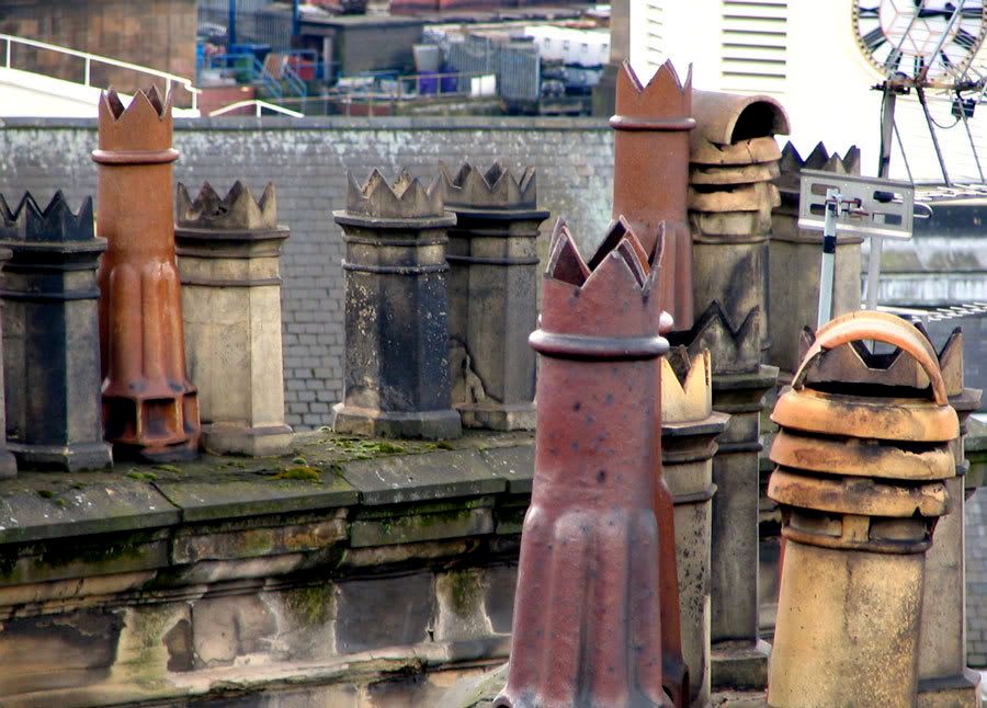Some chimney pots