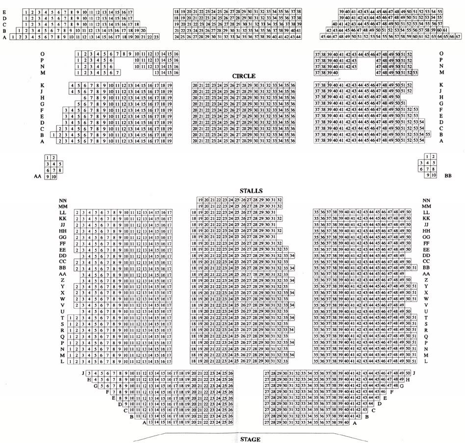 playhouse seating plan edinburgh