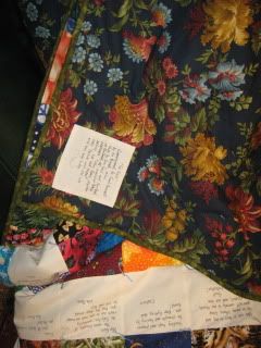 Frank Cocozzelli's quilt back