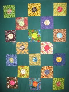J's quilt top in draft