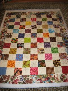 ben masel's quilt, basted