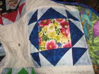 belinda ridgewood's quilt, detail