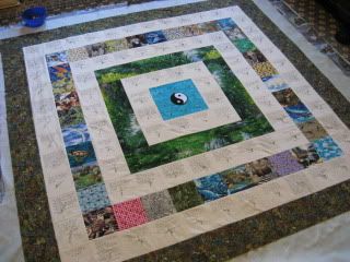 paradise50's quilt, basted