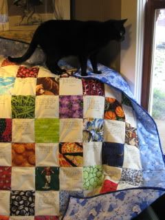 Betty likes Adrian's quilt