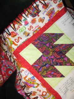 nannyboz' quilt, clipped for binding