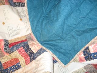 AntKat's quilt, showing backing