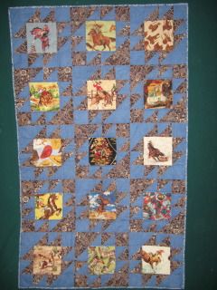 Cowboy quilt, by Sara Reed and Ann Reed