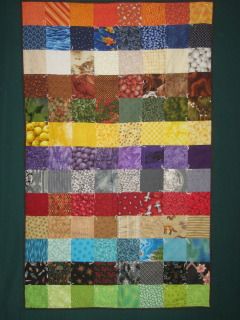 Striped Charm quilt, by Sara Reed