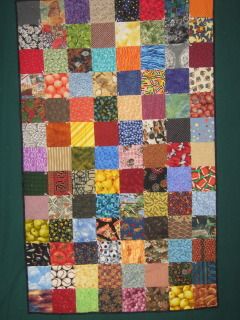 Charm quilt #2, by Sara Reed