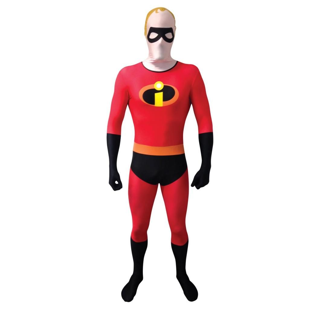 The Incredibles Morphsuit Costume Mr Incredible Elastigirl & Frozone ...