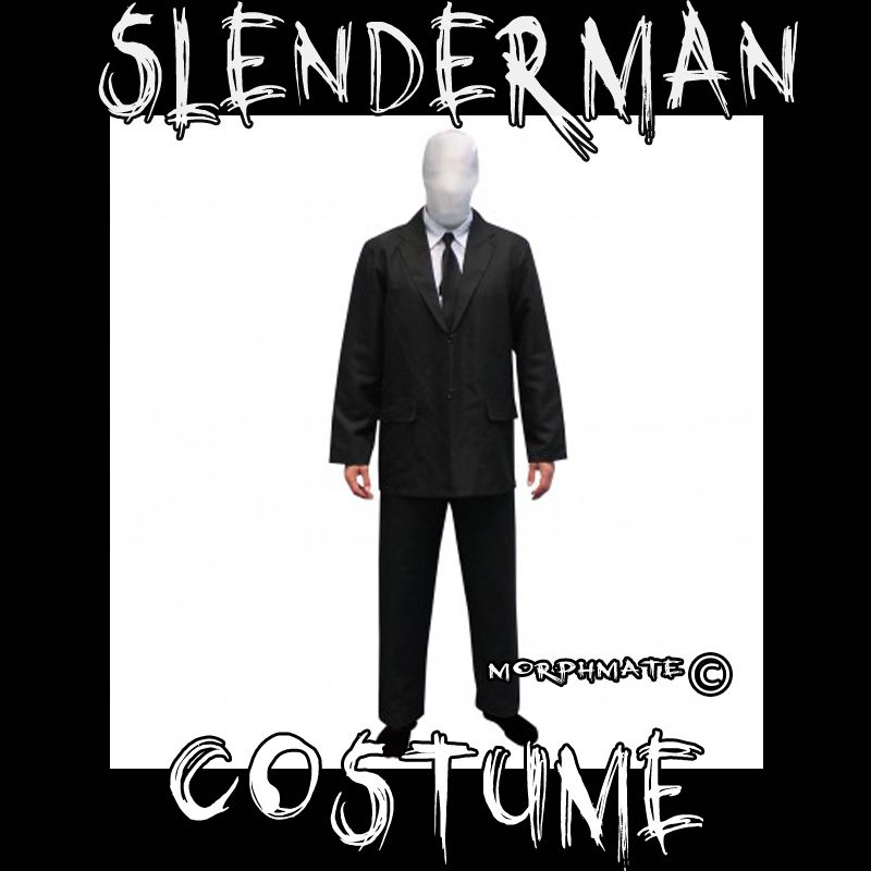 Slenderman Costume, Complete Slender Man Costume, Slendie By Morphsuit ...