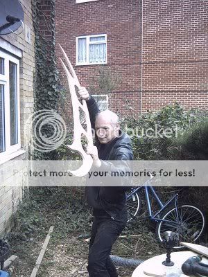 On Occasion, Sir Austin has been known to use the WRONG weapons